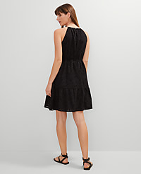 Eyelet Halter Flare Dress carousel Product Image 2