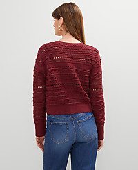 Pointelle Textured Cardigan carousel Product Image 2
