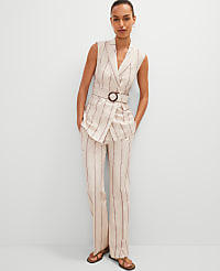 The Petite Jayne Trouser in Pinstripe carousel Product Image 1
