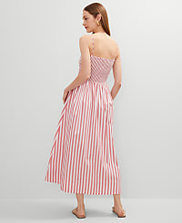 Petite Striped Maxi Flare Dress carousel Product Image 2