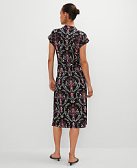 Floral Knit Belted Shirtdress carousel Product Image 2