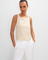 Linen Blend Tank Top carousel Product Image 1
