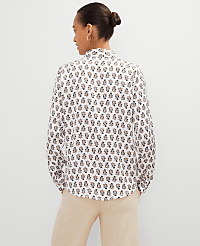 Floral Satin Essential Shirt carousel Product Image 2
