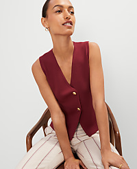 Petite V-Neck Sweater Vest carousel Product Image 1