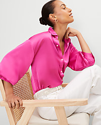 Petite Blouson Sleeve Shirt carousel Product Image 1