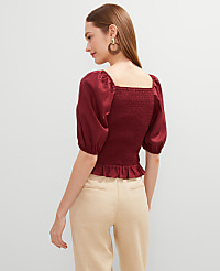 Square Neck Smocked Top carousel Product Image 2