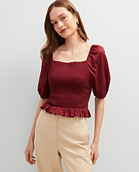 Square Neck Smocked Top carousel Product Image 3