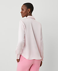 Petite Satin Modern Shirt carousel Product Image 2