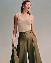 Scoop Neck Sweater Tank Top carousel Product Image 5