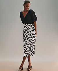 Ikat Sarong Pencil Skirt carousel Product Image 4