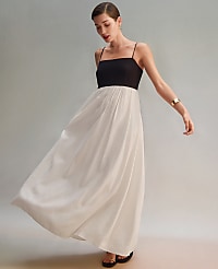Strappy Linen Blend Maxi Dress carousel Product Image 5