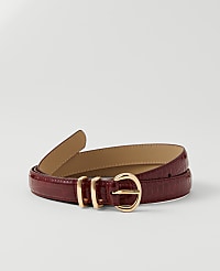 Skinny Croco Belt carousel Product Image 1
