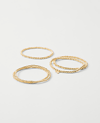 Metal Beaded Stretch Bracelet Set carousel Product Image 1