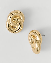 Double Link Stud Earrings carousel Product Image 1