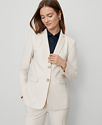 The Petite Greenwich Blazer in Pinstripe carousel Product Image 4