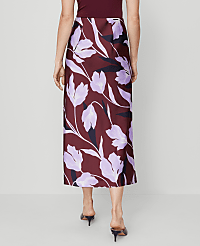 Floral Satin Bias Slip Skirt carousel Product Image 4