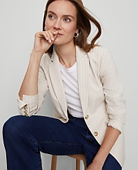 The Greenwich Blazer in Pinstripe carousel Product Image 3