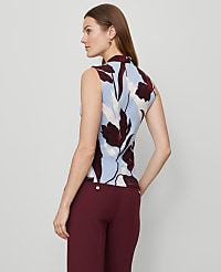Petite Floral Sleeveless V-Neck Top carousel Product Image 2