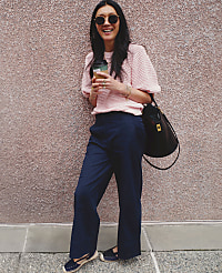 Petite Weekend Wide-Leg Ankle Pant carousel Product Image 4