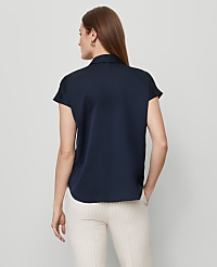 Split Neck Blouse carousel Product Image 2
