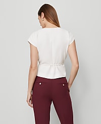 Wrap Tie Waist Blouse carousel Product Image 2