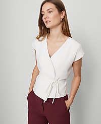 Wrap Tie Waist Blouse carousel Product Image 4
