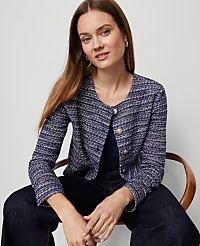 Tweed Cropped Jacket carousel Product Image 3