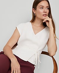 Wrap Tie Waist Blouse carousel Product Image 3