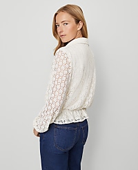 Weekend Lace Tie Waist Popover carousel Product Image 2