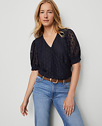 Weekend Lace Wrap Blouse carousel Product Image 1