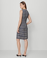 Tweed Button Shift Dress carousel Product Image 2