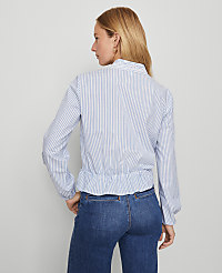 Weekend Collection Striped Tie Waist Popover carousel Product Image 2