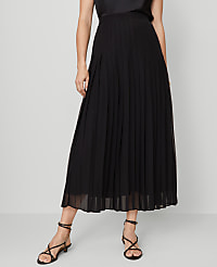 Chiffon Pleated Maxi Skirt carousel Product Image 2