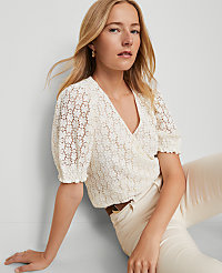 Weekend Collection Lace Wrap Blouse carousel Product Image 3