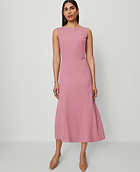The Boatneck Flare Dress carousel Product Image 1