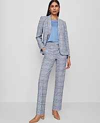 The Petite Bridgette Pant in Plaid carousel Product Image 1