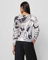 Paisley Boatneck Sweater carousel Product Image 3