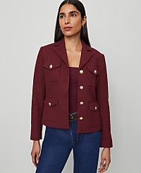The Military Blazer Jacket in Tweed carousel Product Image 2