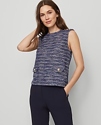 Tweed Patch Pocket Top carousel Product Image 1