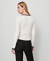 Contrast Trim Cardigan carousel Product Image 2