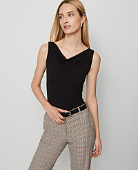 Draped Cowl Neck Top carousel Product Image 1