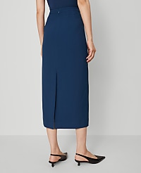 Column Midi Skirt in Fluid Crepe carousel Product Image 3