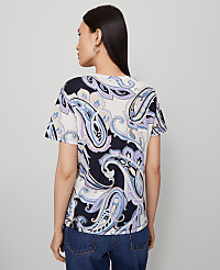 Paisley Crew Neck Tee carousel Product Image 2