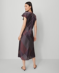 Petite Satin Twist Midi Dress carousel Product Image 2