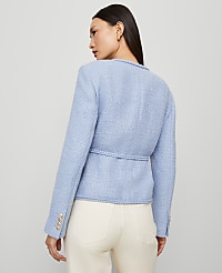 Petite Tweed Belted Jacket carousel Product Image 3