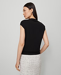 Refined Mock Neck Sweater Shell carousel Product Image 3