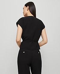 Wrap Tie Waist Blouse carousel Product Image 2