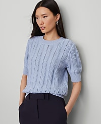 Cable Wedge Sweater Tee carousel Product Image 1