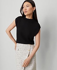 Refined Mock Neck Sweater Shell carousel Product Image 2