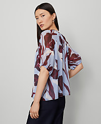 Floral Pintucked Raglan Popover carousel Product Image 2